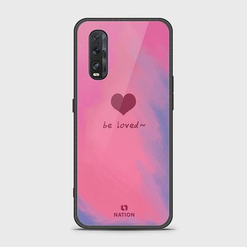 Oppo Find X2 Cover- Onation Heart Series - HQ Ultra Shine Premium Infinity Glass Soft Silicon Borders Case