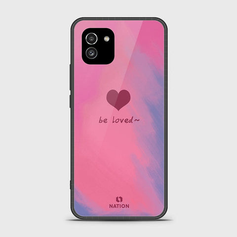 Samsung Galaxy A03 Cover- Onation Heart Series - HQ Ultra Shine Premium Infinity Glass Soft Silicon Borders Case