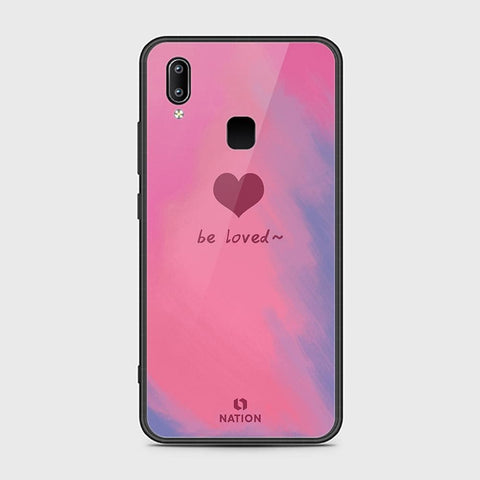 Vivo Y95 Cover - ONation Heart Series - HQ Ultra Shine Premium Infinity Glass Soft Silicon Borders Case