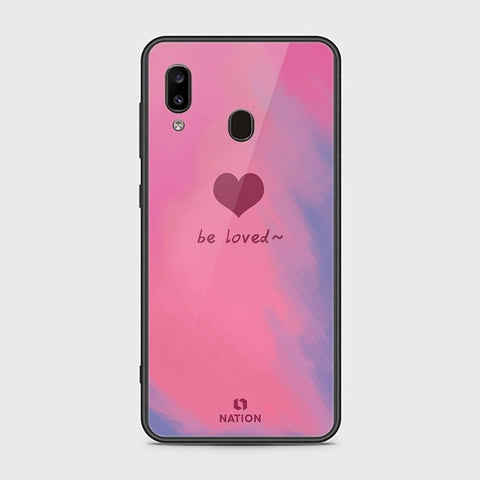 Samsung Galaxy A30 Cover - ONation Heart Series - HQ Ultra Shine Premium Infinity Glass Soft Silicon Borders Case