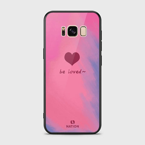 Samsung Galaxy S8 Plus Cover - ONation Heart Series - HQ Ultra Shine Premium Infinity Glass Soft Silicon Borders Case