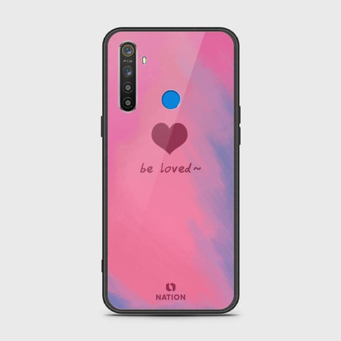 Realme 5i Cover - ONation Heart Series - HQ Ultra Shine Premium Infinity Glass Soft Silicon Borders Case