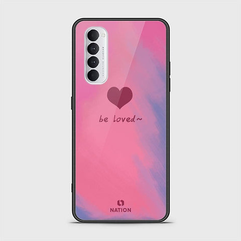 Oppo Reno 4 Pro Cover - ONation Heart Series - HQ Ultra Shine Premium Infinity Glass Soft Silicon Borders Case