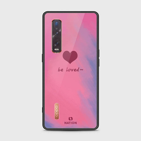 Oppo Find X2 Pro Cover - ONation Heart Series - HQ Ultra Shine Premium Infinity Glass Soft Silicon Borders Case