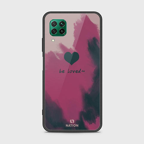 Huawei Nova 6 SE Cover - ONation Heart Series - HQ Ultra Shine Premium Infinity Glass Soft Silicon Borders Case