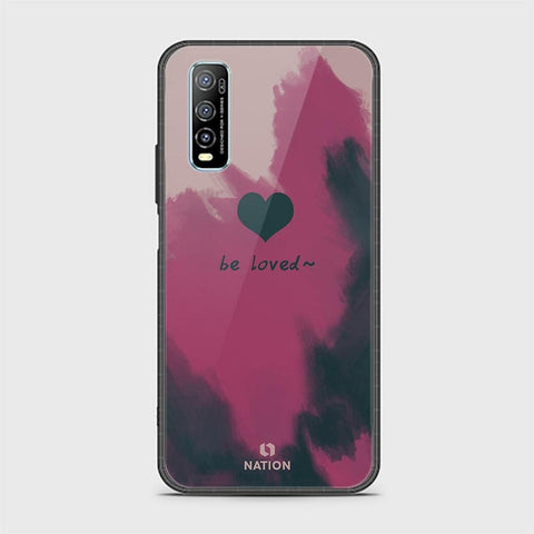 Vivo Y70s Cover - ONation Heart Series - HQ Ultra Shine Premium Infinity Glass Soft Silicon Borders Case