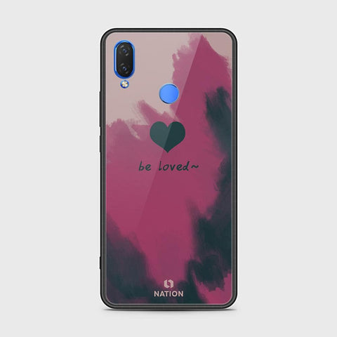 Huawei Y9 2019 Cover - ONation Heart Series - HQ Ultra Shine Premium Infinity Glass Soft Silicon Borders Case