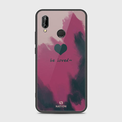 Huawei P20 Lite Cover - ONation Heart Series - HQ Ultra Shine Premium Infinity Glass Soft Silicon Borders Case