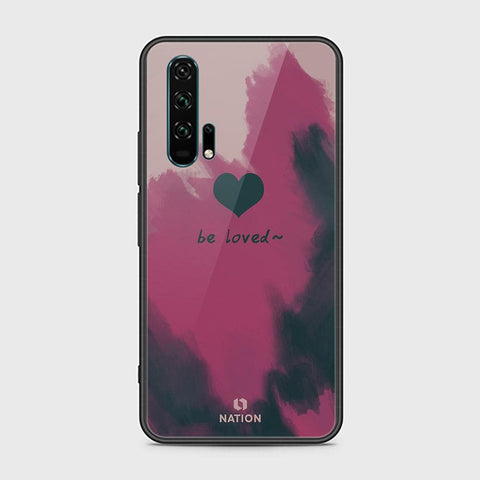 Honor 20 Pro Cover - ONation Heart Series - HQ Ultra Shine Premium Infinity Glass Soft Silicon Borders Case