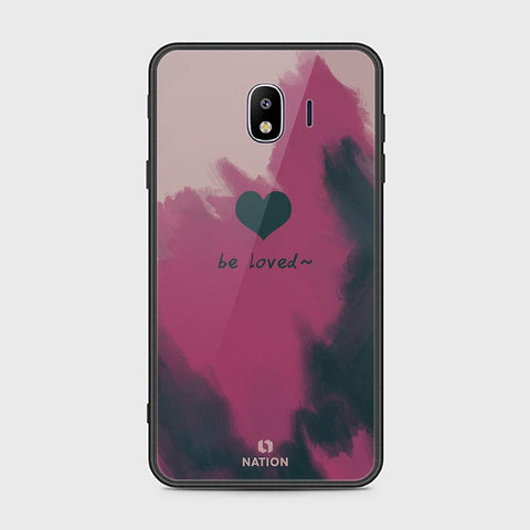 Samsung Galaxy J4 2018 Cover - ONation Heart Series - HQ Ultra Shine Premium Infinity Glass Soft Silicon Borders Case