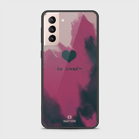 Samsung Galaxy S21 Plus 5G Cover - Onation Heart Series - HQ Ultra Shine Premium Infinity Glass Soft Silicon Borders Case