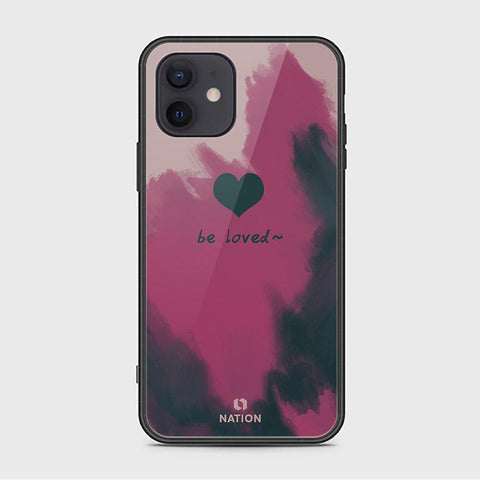 iPhone 12 Mini Cover - Onation Heart Series - HQ Ultra Shine Premium Infinity Glass Soft Silicon Borders Case