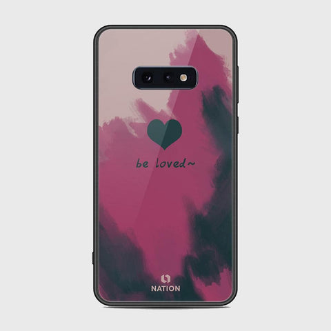 Samsung Galaxy S10e Cover - Onation Heart Series - HQ Ultra Shine Premium Infinity Glass Soft Silicon Borders Case