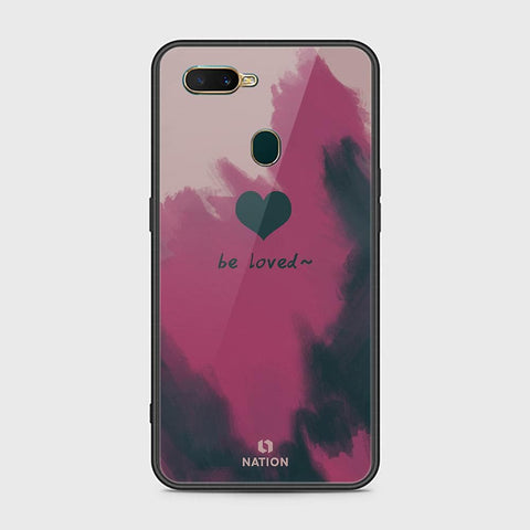 Oppo A7 Cover - Onation Heart Series - HQ Ultra Shine Premium Infinity Glass Soft Silicon Borders Case