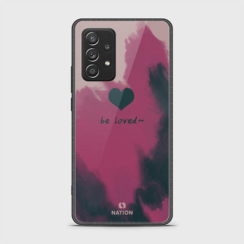 Samsung Galaxy A52s 5G Cover - ONation Heart Series - HQ Ultra Shine Premium Infinity Glass Soft Silicon Borders Case