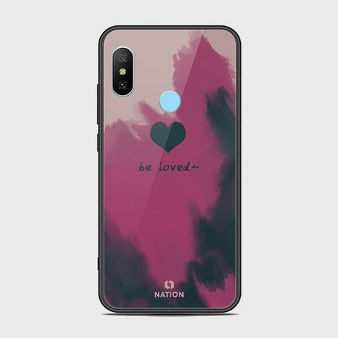 Xiaomi Redmi Note 6 Pro Cover - Onation Heart Series - HQ Ultra Shine Premium Infinity Glass Soft Silicon Borders Case