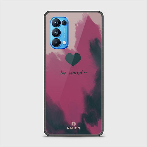 Oppo Reno 5 Pro 5G Cover - Onation Heart Series - HQ Ultra Shine Premium Infinity Glass Soft Silicon Borders Case