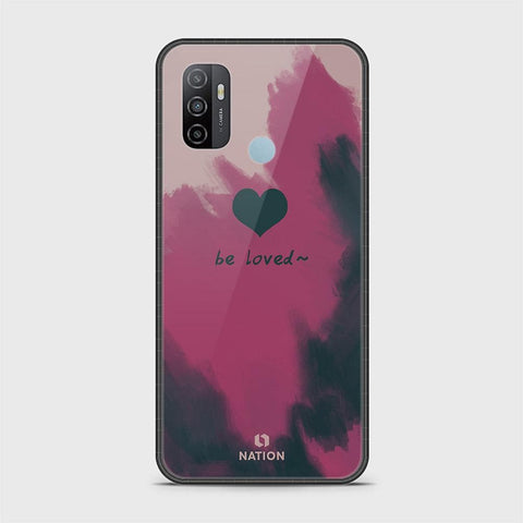 Oppo A53s Cover - Onation Heart Series - HQ Ultra Shine Premium Infinity Glass Soft Silicon Borders Case