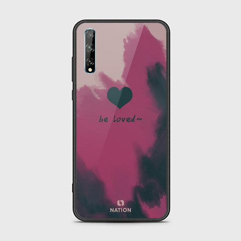 Huawei Y8p Cover - Onation Heart Series - HQ Ultra Shine Premium Infinity Glass Soft Silicon Borders Case