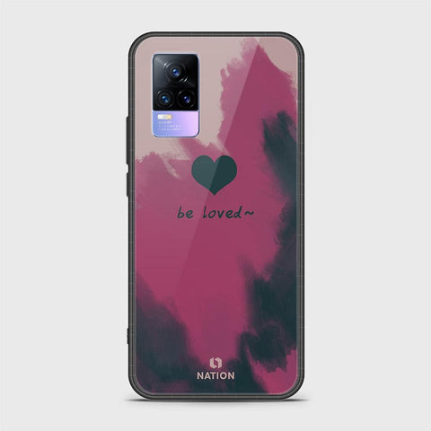 Vivo V21e Cover - Onation Heart Series - HQ Ultra Shine Premium Infinity Glass Soft Silicon Borders Case