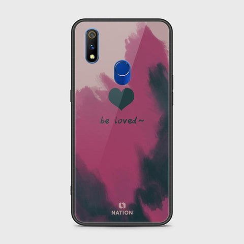 Realme 3 Pro Cover - ONation Heart Series - HQ Ultra Shine Premium Infinity Glass Soft Silicon Borders Case