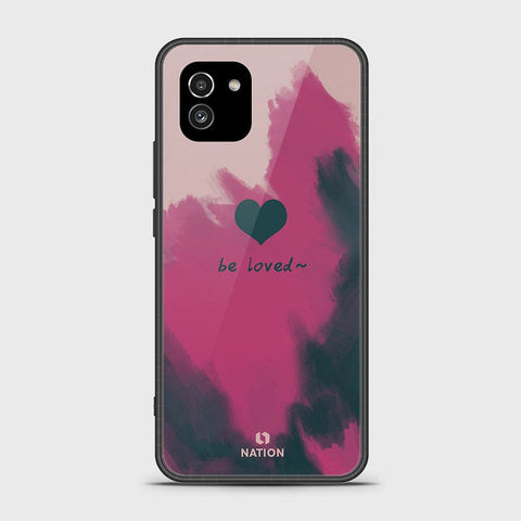 Samsung Galaxy A03 Cover- Onation Heart Series - HQ Ultra Shine Premium Infinity Glass Soft Silicon Borders Case