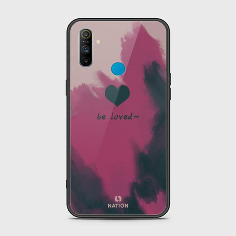 Realme C3 Cover - ONation Heart Series - HQ Ultra Shine Premium Infinity Glass Soft Silicon Borders Case