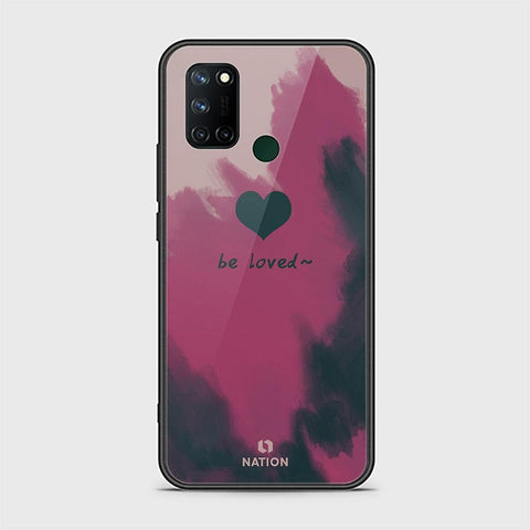 Realme 7i Cover - ONation Heart Series - HQ Ultra Shine Premium Infinity Glass Soft Silicon Borders Case
