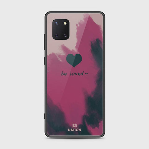 Samsung Galaxy Note 10 Lite Cover - ONation Heart Series - HQ Ultra Shine Premium Infinity Glass Soft Silicon Borders Case