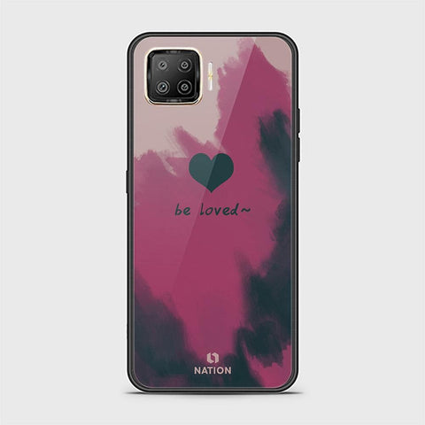 Oppo Reno 4 Lite Cover - ONation Heart Series - HQ Ultra Shine Premium Infinity Glass Soft Silicon Borders Case