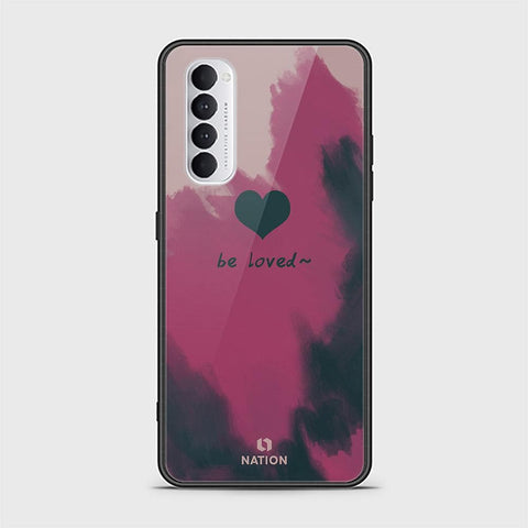 Oppo Reno 4 Pro Cover - ONation Heart Series - HQ Ultra Shine Premium Infinity Glass Soft Silicon Borders Case