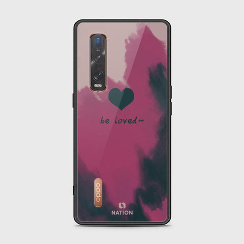 Oppo Find X2 Pro Cover - ONation Heart Series - HQ Ultra Shine Premium Infinity Glass Soft Silicon Borders Case