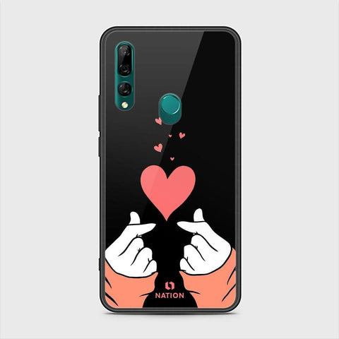 Honor 9X Cover - ONation Heart Series - HQ Ultra Shine Premium Infinity Glass Soft Silicon Borders Case