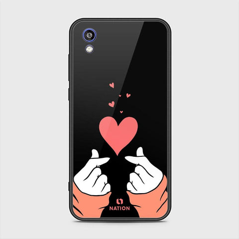 Huawei Y5 2019 Cover - ONation Heart Series - HQ Ultra Shine Premium Infinity Glass Soft Silicon Borders Case