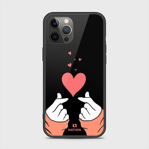 iPhone 11 Cover - Onation Heart Series - HQ Ultra Shine Premium Infinity Glass Soft Silicon Borders Case