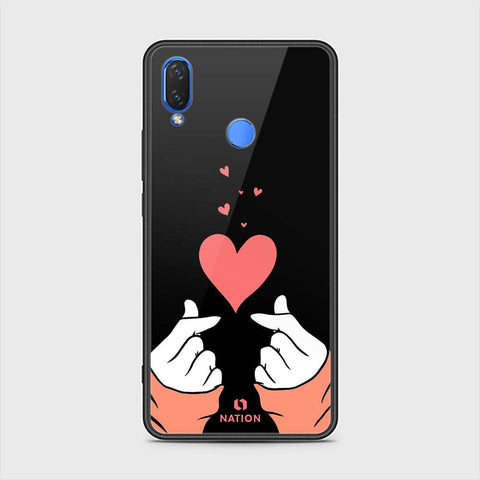Huawei Nova 3i  Cover - Onation Heart Series - HQ Ultra Shine Premium Infinity Glass Soft Silicon Borders Case