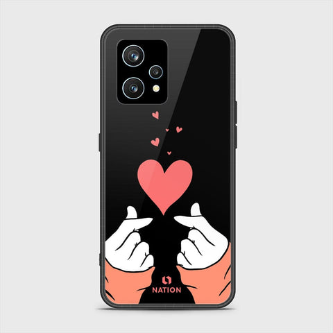 Realme 9 4G Cover- Onation Heart Series - HQ Ultra Shine Premium Infinity Glass Soft Silicon Borders Case