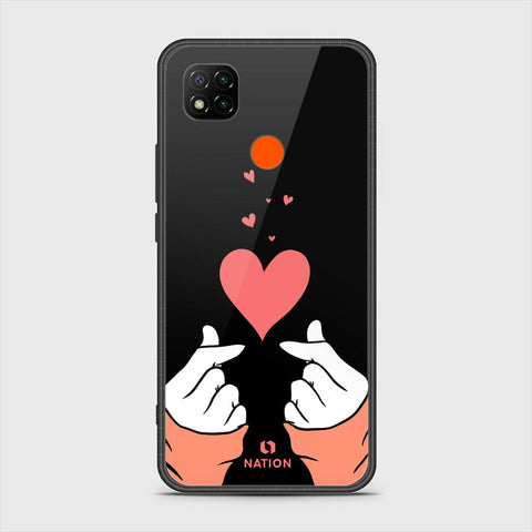 Xiaomi Redmi 9C Cover- Onation Heart Series - HQ Ultra Shine Premium Infinity Glass Soft Silicon Borders Case