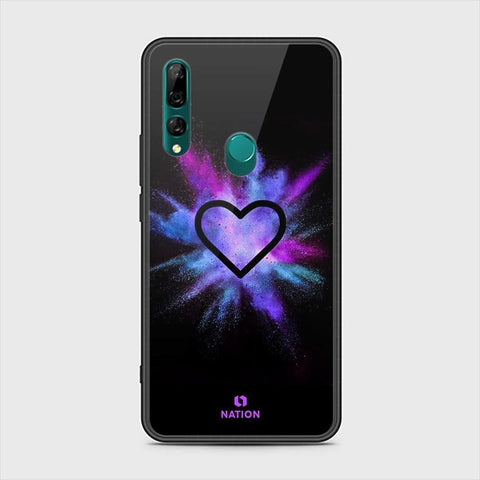 Honor 9X Cover - ONation Heart Series - HQ Ultra Shine Premium Infinity Glass Soft Silicon Borders Case