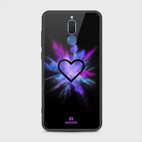 Huawei Mate 10 Lite Cover - ONation Heart Series - HQ Ultra Shine Premium Infinity Glass Soft Silicon Borders Case