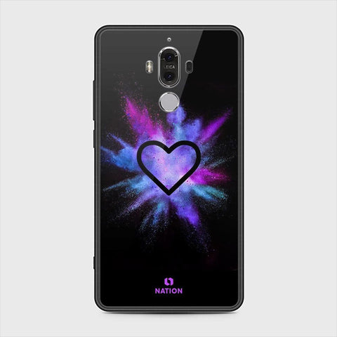 Huawei Mate 9 Cover - ONation Heart Series - HQ Ultra Shine Premium Infinity Glass Soft Silicon Borders Case