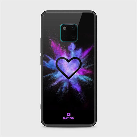 Huawei Mate 20 Pro Cover - ONation Heart Series - HQ Ultra Shine Premium Infinity Glass Soft Silicon Borders Case