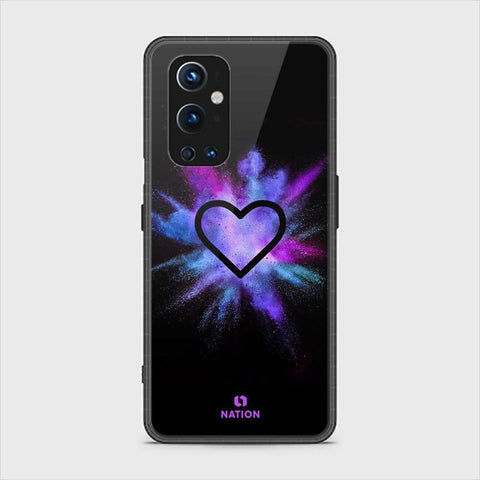 OnePlus 9 Pro Cover - ONation Heart Series - HQ Ultra Shine Premium Infinity Glass Soft Silicon Borders Case