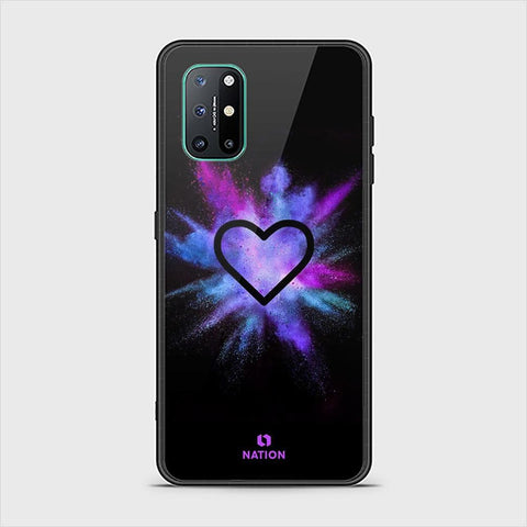 OnePlus 8T Cover - ONation Heart Series - HQ Ultra Shine Premium Infinity Glass Soft Silicon Borders Case