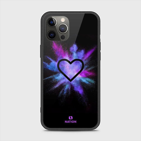 iPhone 11 Pro Cover - Onation Heart Series - HQ Ultra Shine Premium Infinity Glass Soft Silicon Borders Case