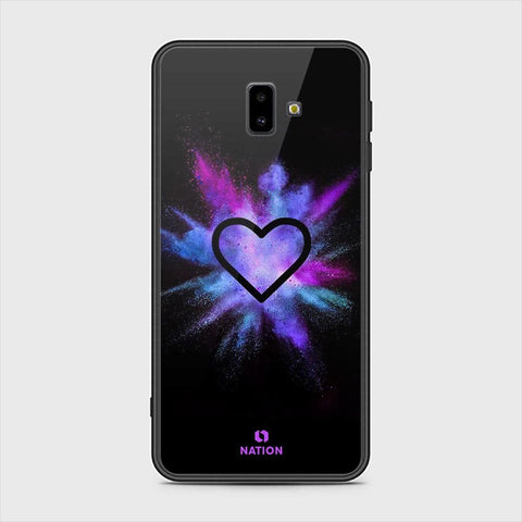 Samsung Galaxy J6 Plus 2018 Cover - Onation Heart Series - HQ Ultra Shine Premium Infinity Glass Soft Silicon Borders Case