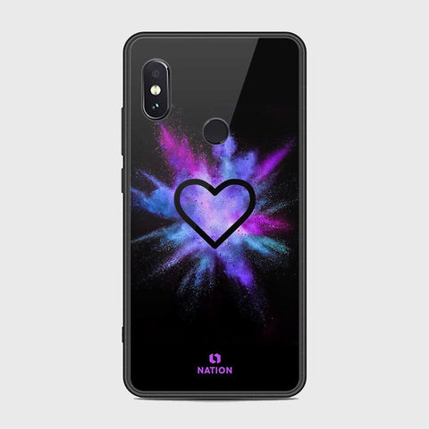 Xiaomi Redmi Note 5 Pro Cover - Onation Heart Series - HQ Ultra Shine Premium Infinity Glass Soft Silicon Borders Case