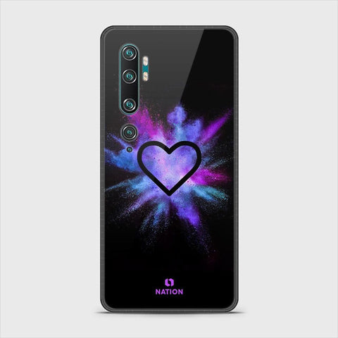 Xiaomi Mi Note 10 Pro Cover - Onation Heart Series - HQ Ultra Shine Premium Infinity Glass Soft Silicon Borders Case