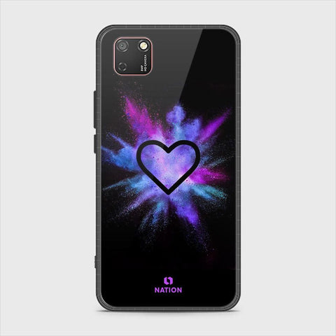 Honor 9S Cover - Onation Heart Series - HQ Ultra Shine Premium Infinity Glass Soft Silicon Borders Case