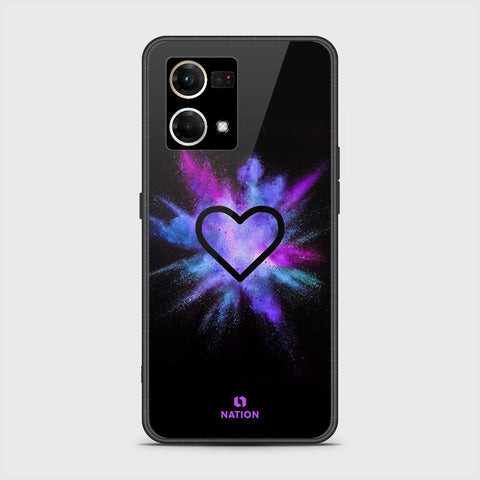 Oppo F21 Pro 4G Cover - ONation Heart Series - HQ Ultra Shine Premium Infinity Glass Soft Silicon Borders Case